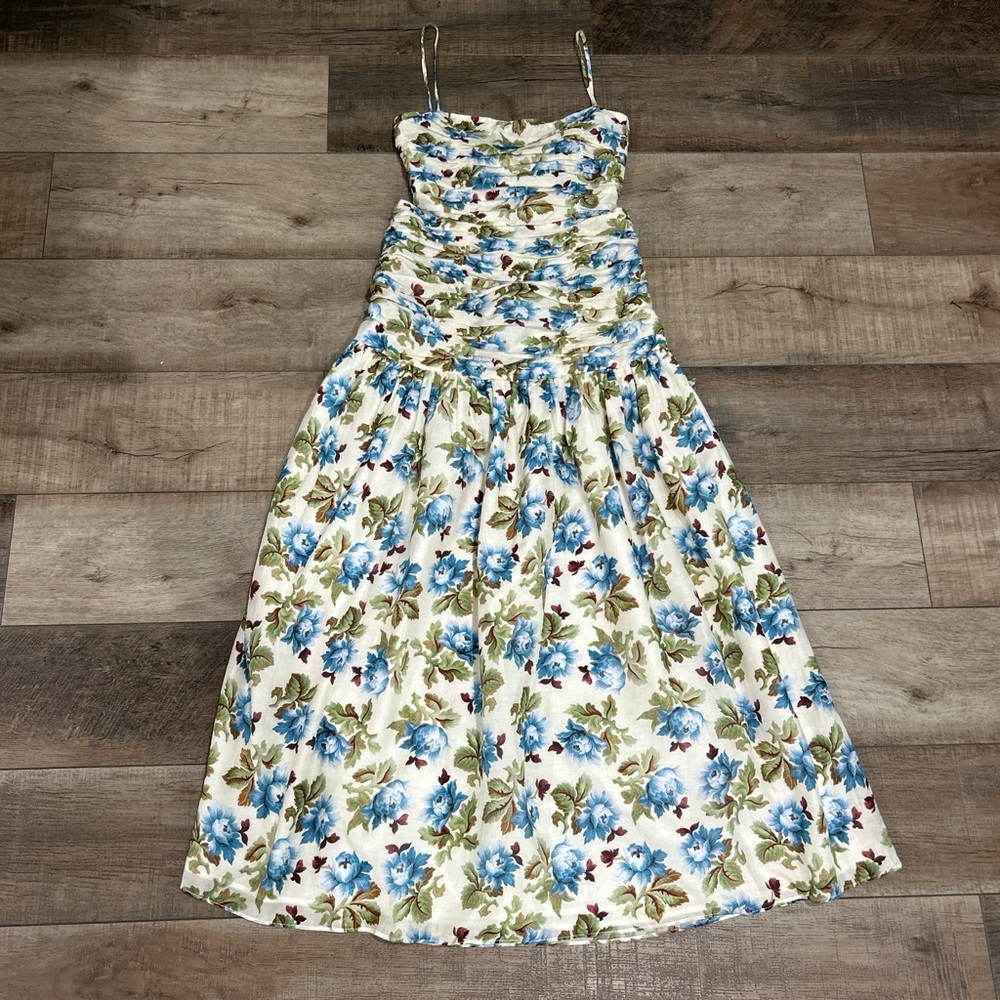 Posse Raquel floral cotton silk dress - Picture 4 of 10